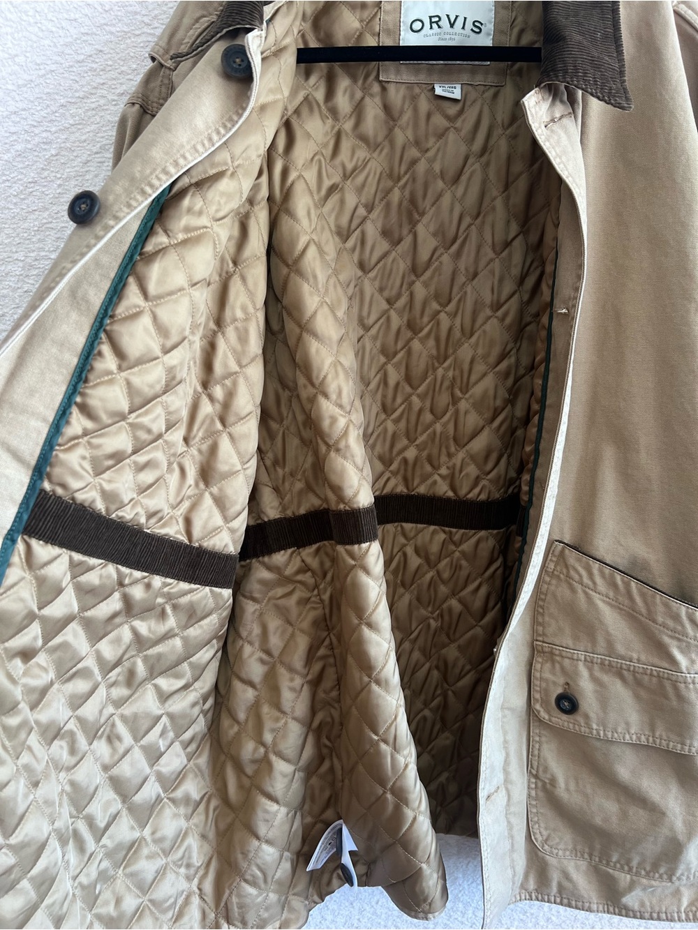 Orvis Men’s Vintage Corduroy Collar Barn Chore Heritage Jacket Size XXL - Picture 13 of 14